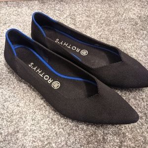 Rothy's Pointed-Toe Flats Black